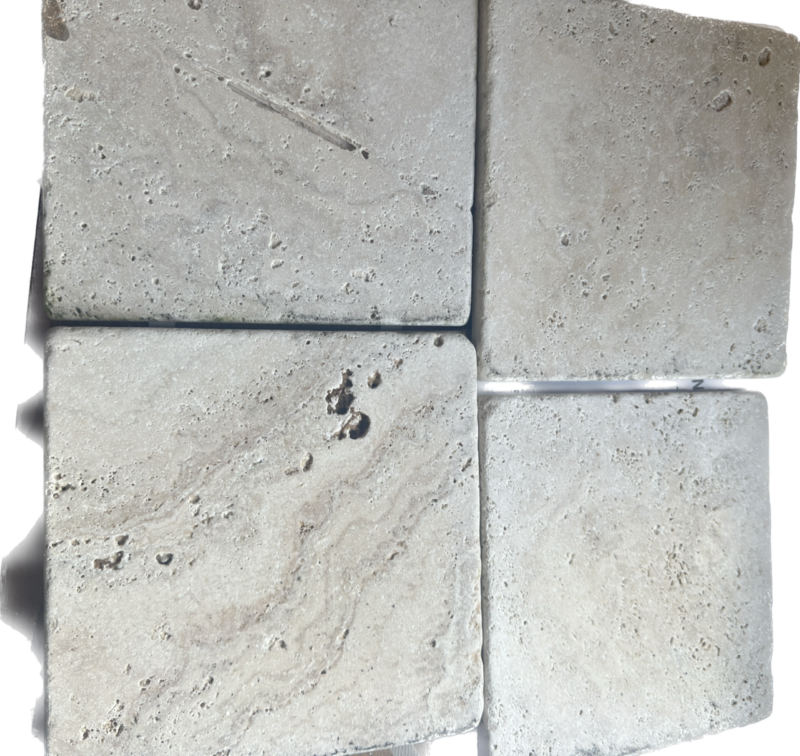 Tumbled Unfilled Iranian Travertine 40.6x20.3x1.2 cm (11 m2 left) £260 +vat joblot