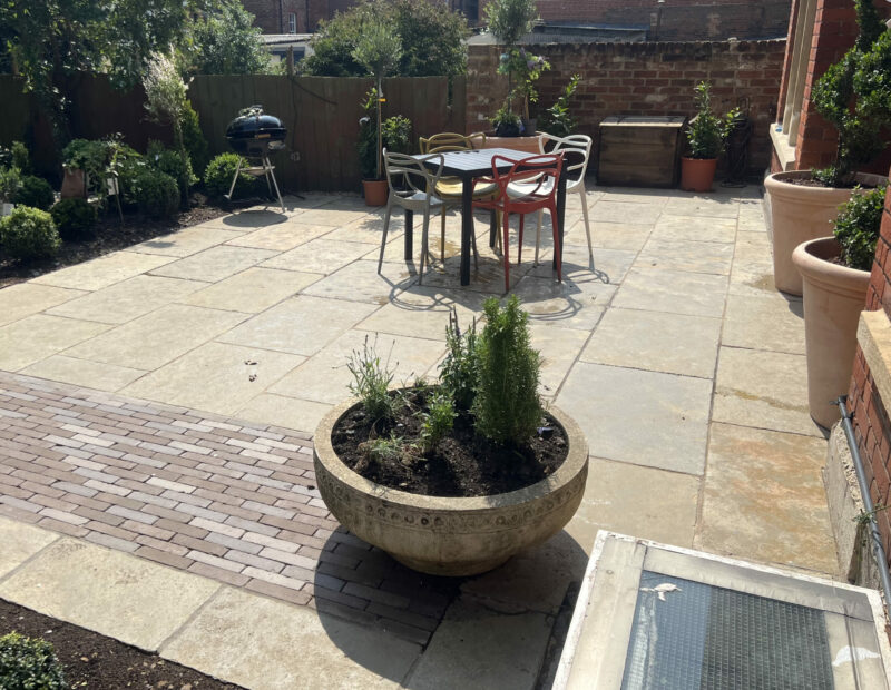 Jaipur / Umbrian/Olive- IN/OUT Flagstone Limestone Tiles 900x600x22mm Tumbled and Brushed , hand cut & tumbled edges. SALE ONLY £27+vat + delivery also Patio packs in Grande opus available at £26 +vat - Image 3